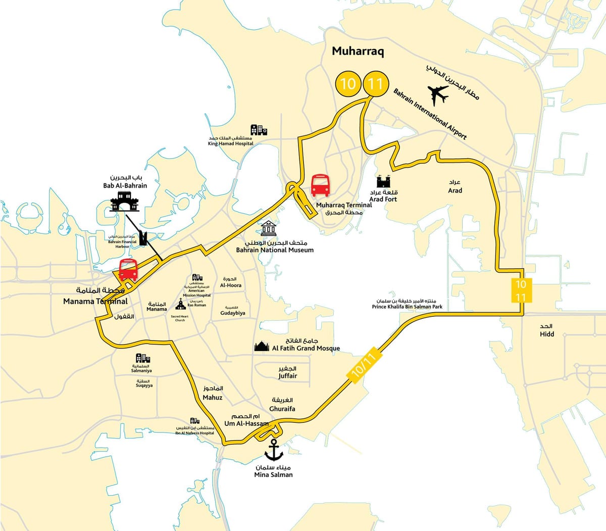 kort Bahrain køreskole vej