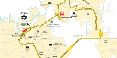 Kort Bahrain køreskole vej