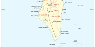 Bahrain politiske kort